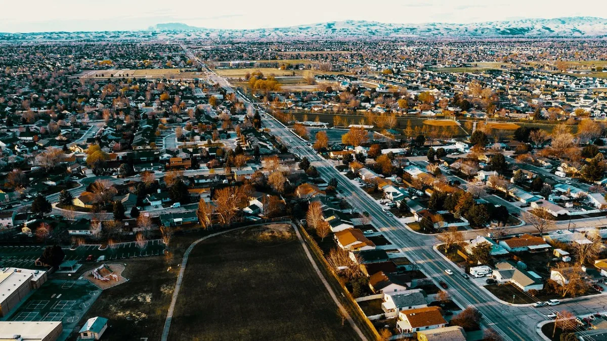Meridian, Idaho from the air